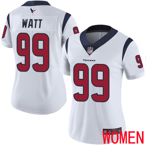 Houston Texans Limited White Women J J  Watt Road Jersey NFL Football #99 Vapor Untouchable->women nfl jersey->Women Jersey